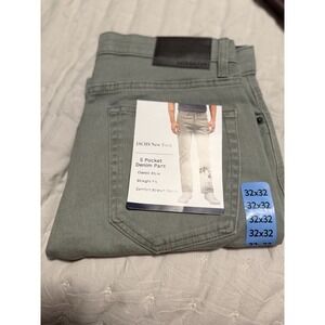 Jachs New York Men's 36x32 Green Straight Leg Mid Rise 5-Pocket Pants New